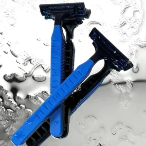 تیغ اصلاح چندبار مصرف 2 لبه مردانه Rubber Grip<br>(بسته 3 عددی)