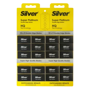 تیغ دولبه اصلاح سنتی سیلور مدل Super Platinum