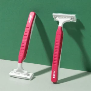 تیغ اصلاح چندبار مصرف 2 لبه زنانه Rubber Grip<br>(بسته 3 عددی)